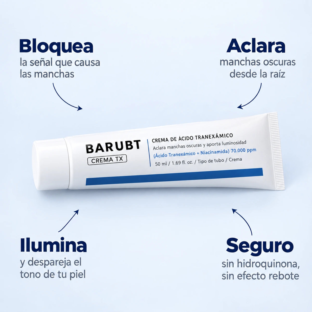 Barubt — Dile adiós a tus manchas y elimínalas desde la raíz